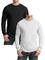 Galaxy by Harvic Long Sleeve Crew Neck Men's T-Shirt 2 Pack